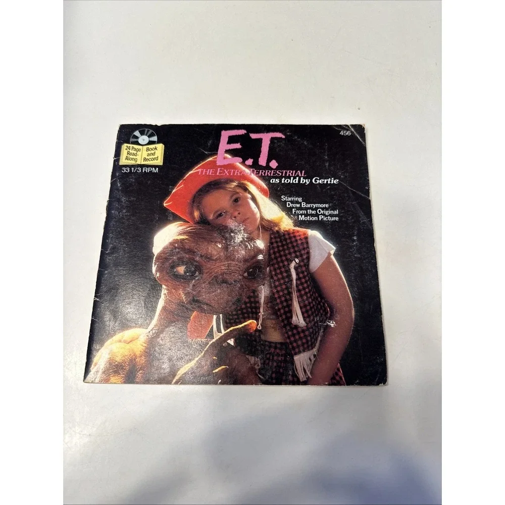 ET The Extra Terrestrial As Told By Gertie Book & 45 Record Vintage - Picture 1 of 8